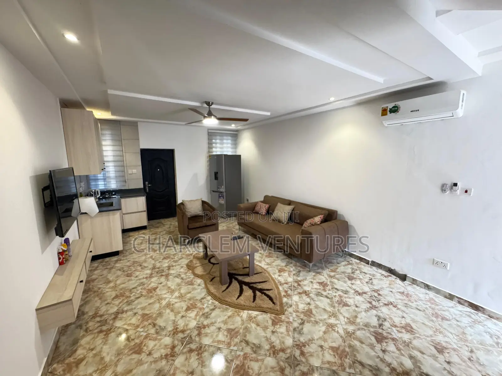 Furnished 2bdrm Townhouse / Terrace in Charclem Ventures, East Legon in East Legon