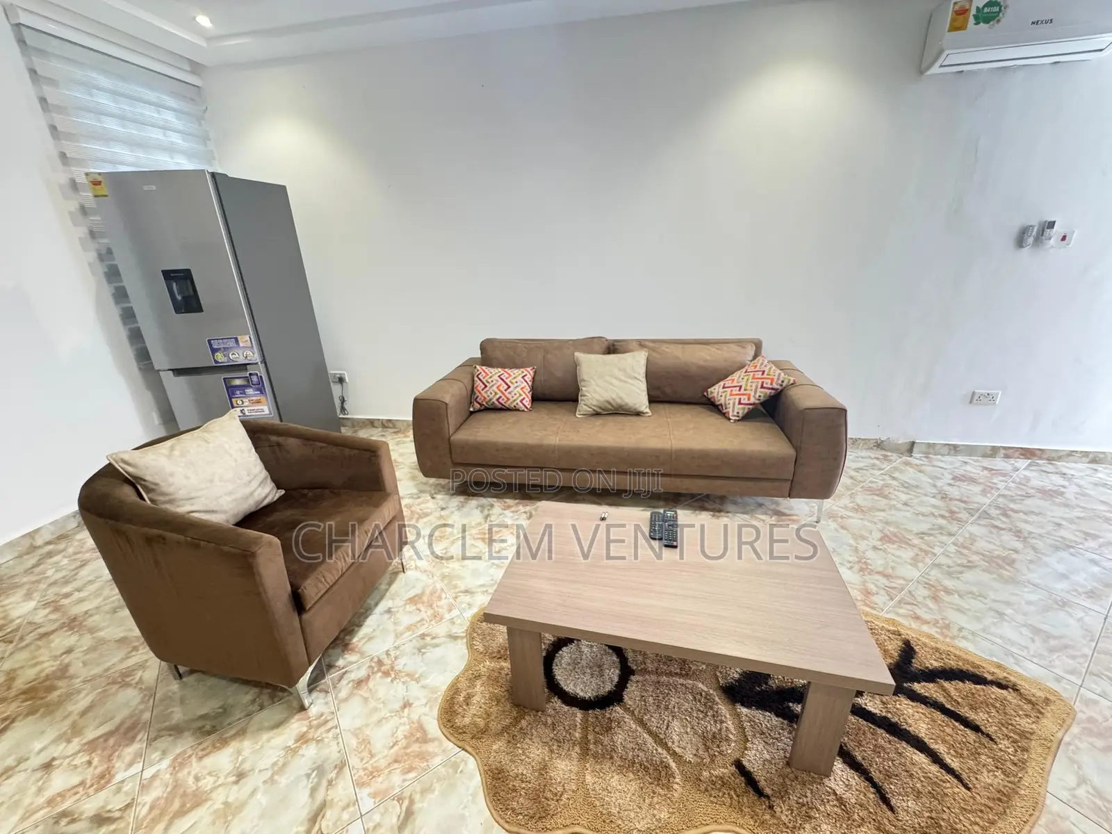 Furnished 2bdrm Townhouse / Terrace in Charclem Ventures, East Legon in East Legon