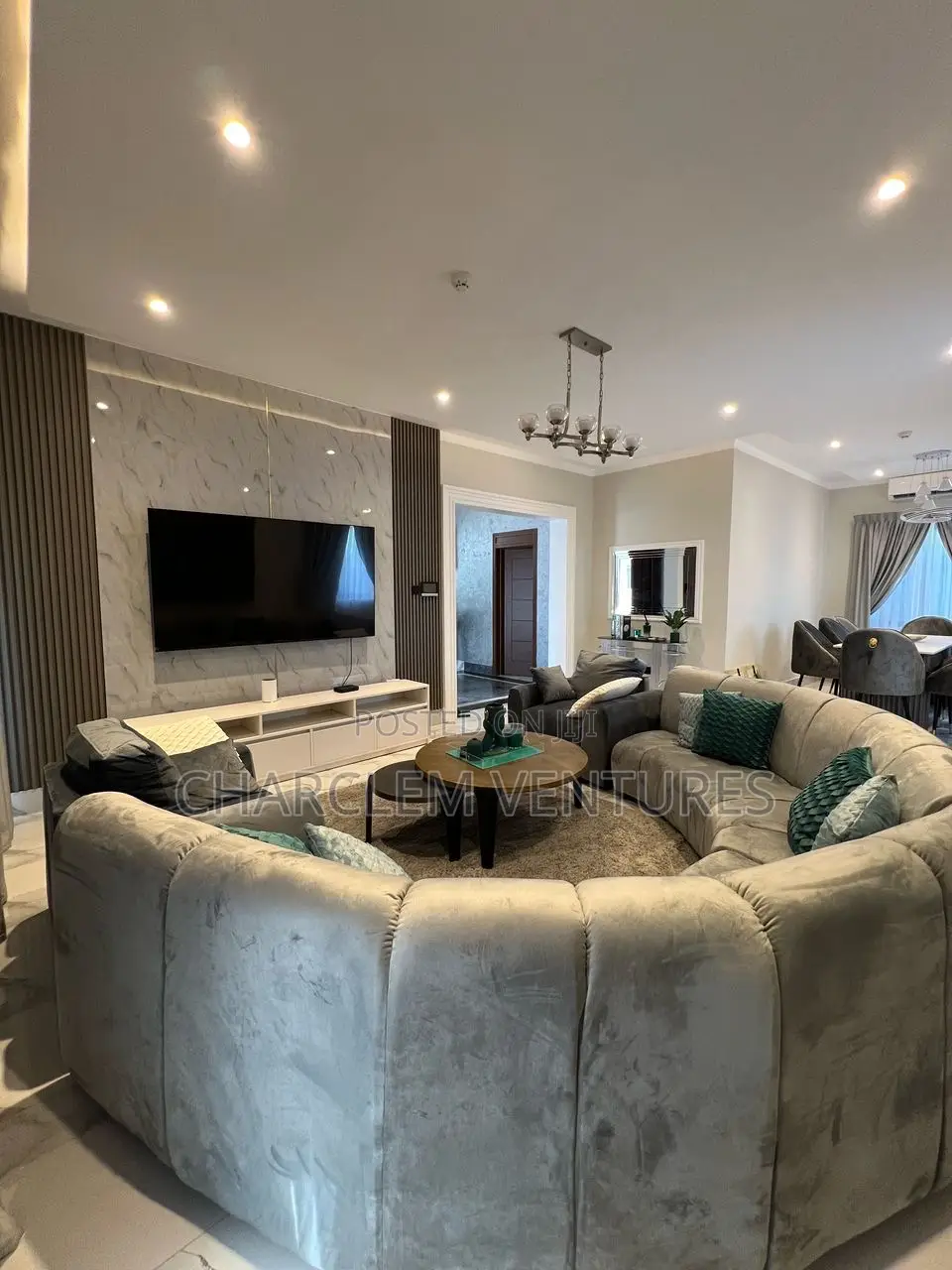 Furnished 4bdrm Townhouse / Terrace in Charclem Ventures, Dzorwulu in Dzorwulu