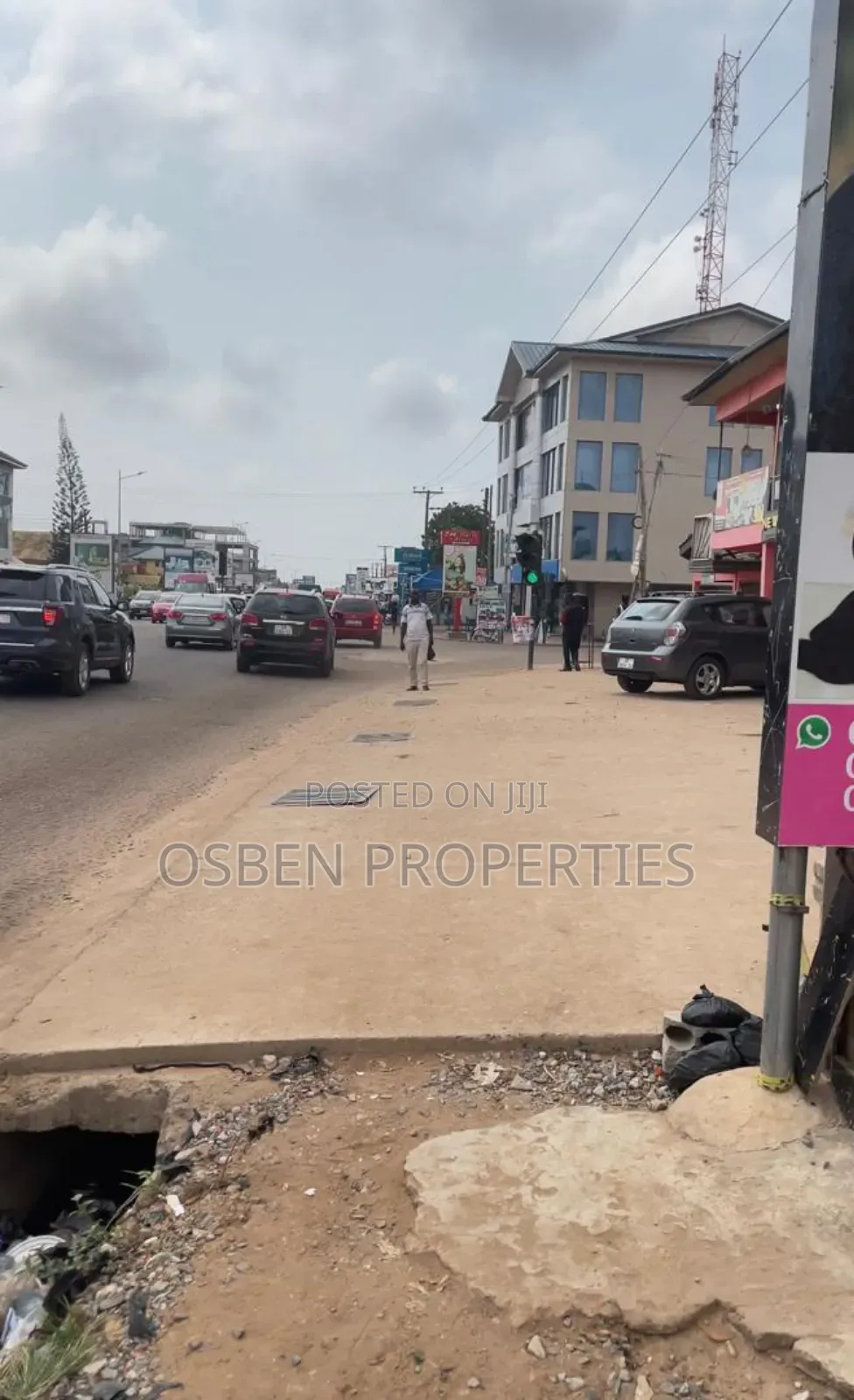 Titled Roadside Land for Sale at Spintex in Spintex