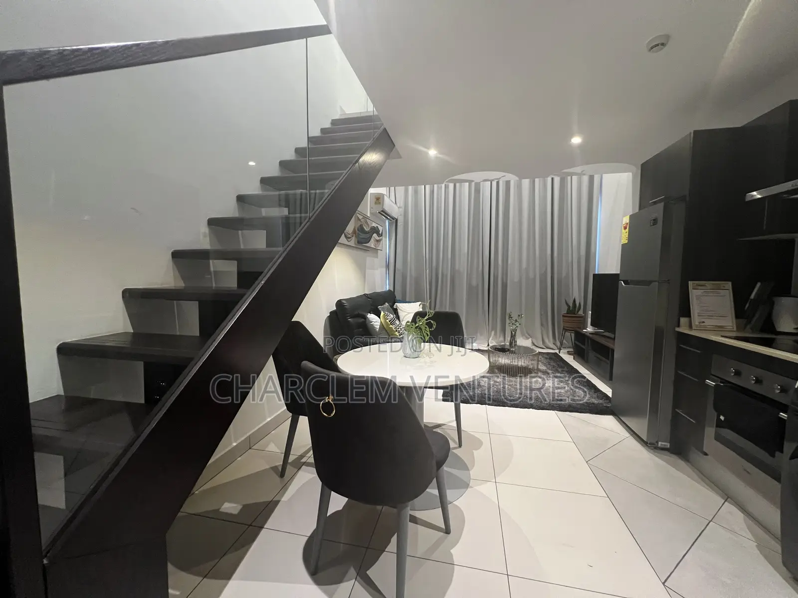 Furnished 1bdrm Apartment in Charclem Ventures, US Embassy Area in US Embassy Area