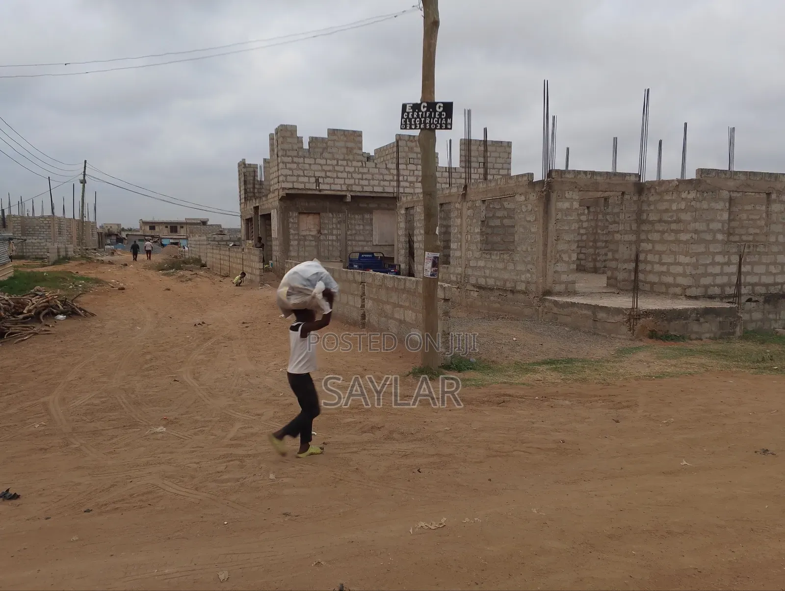 Uncompleted Structure on Lentil Level for Sale Klagon in Tema Metropolitan