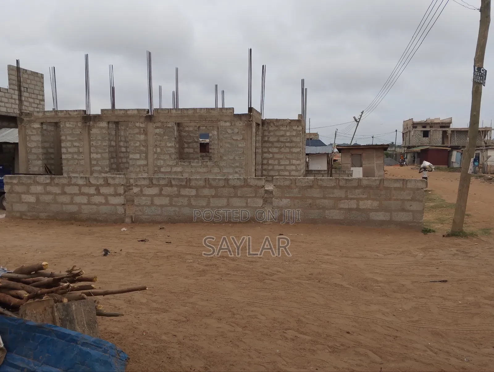 Uncompleted Structure on Lentil Level for Sale Klagon in Tema Metropolitan