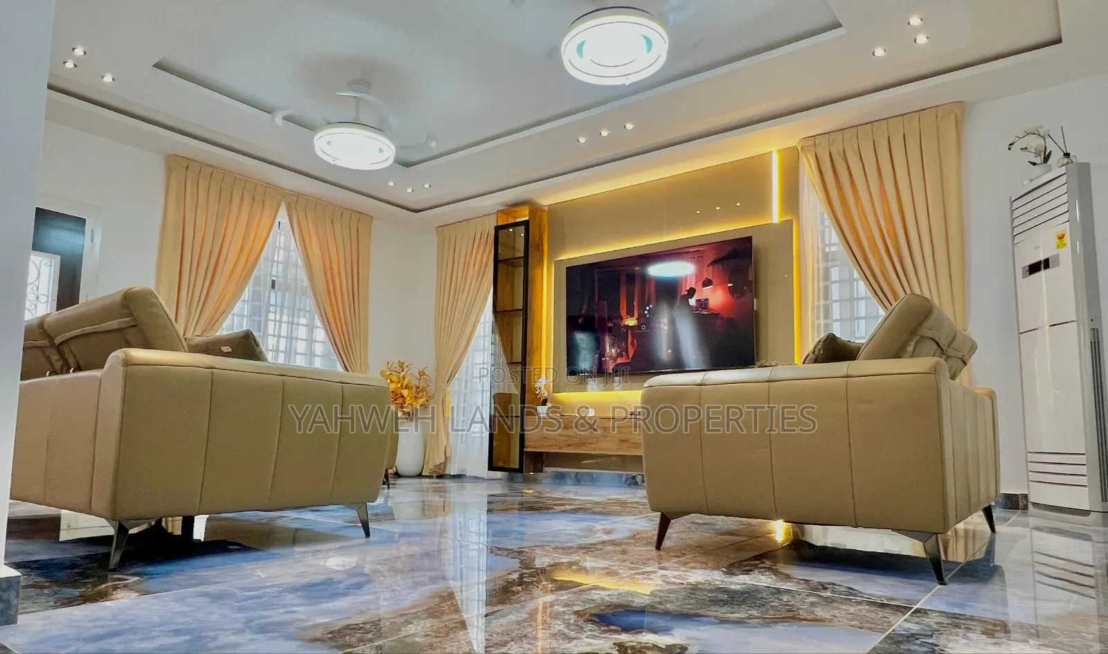 Furnished 4bdrm Townhouse / Terrace in Lashibi for rent in Lashibi