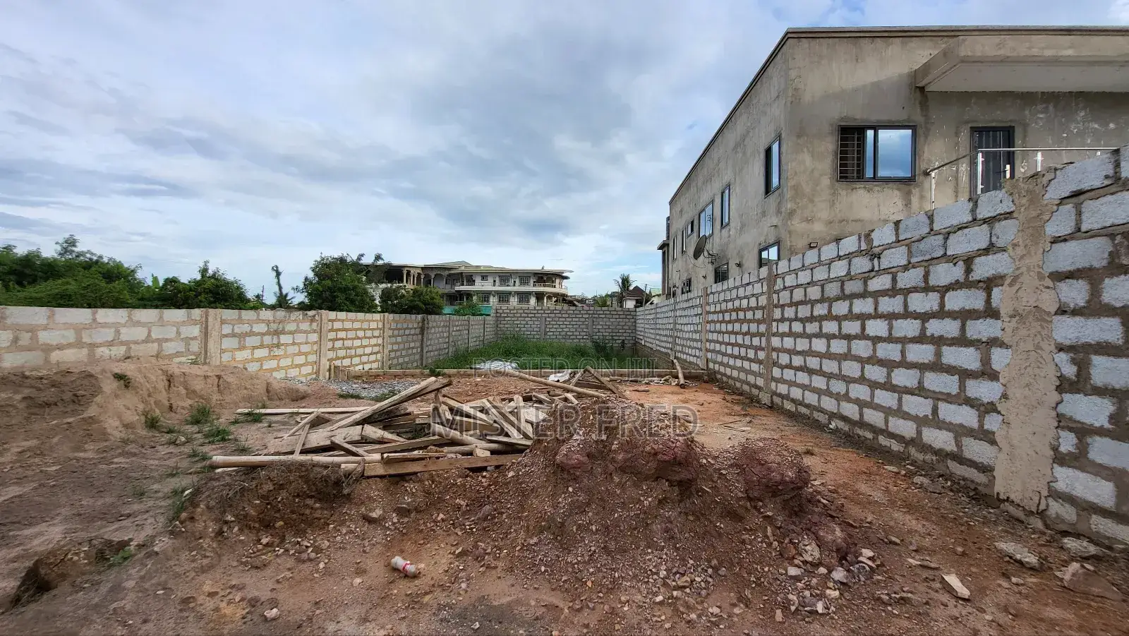 Fenced Land for Sale at Old Barrier in Weija