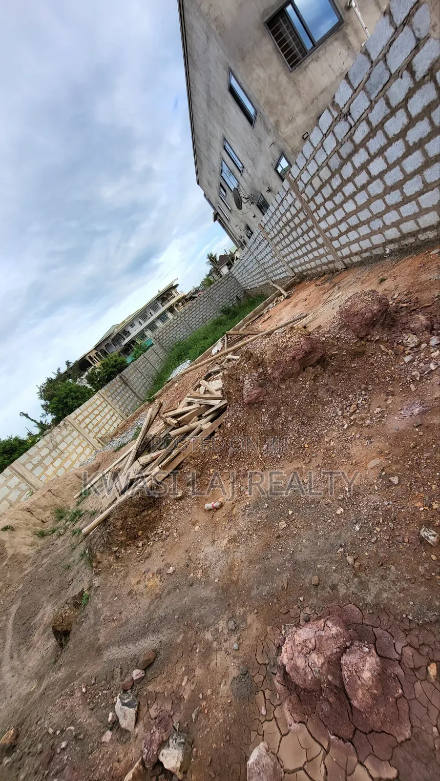 Fenced Land for Sale at Old Barrier in Weija