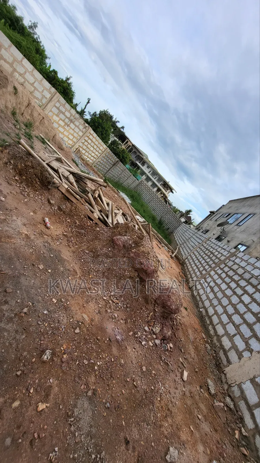 Fenced Land for Sale at Old Barrier in Weija