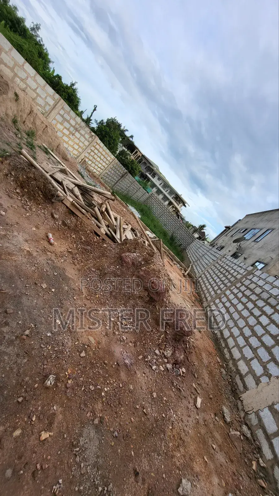 Fenced Land for Sale at Old Barrier in Weija
