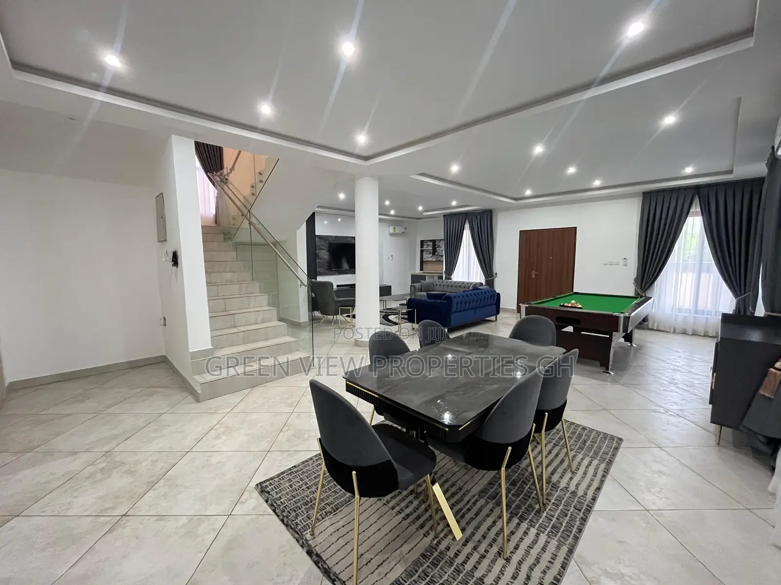 Furnished 4bdrm Duplex in East Legon for rent in East Legon
