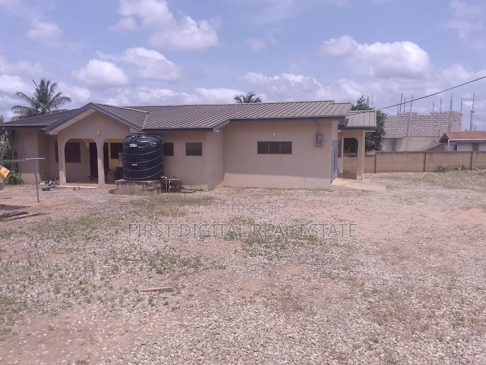 4 Bedroom Self Compound for Commercial Rent Obom Roadside in Kasoa