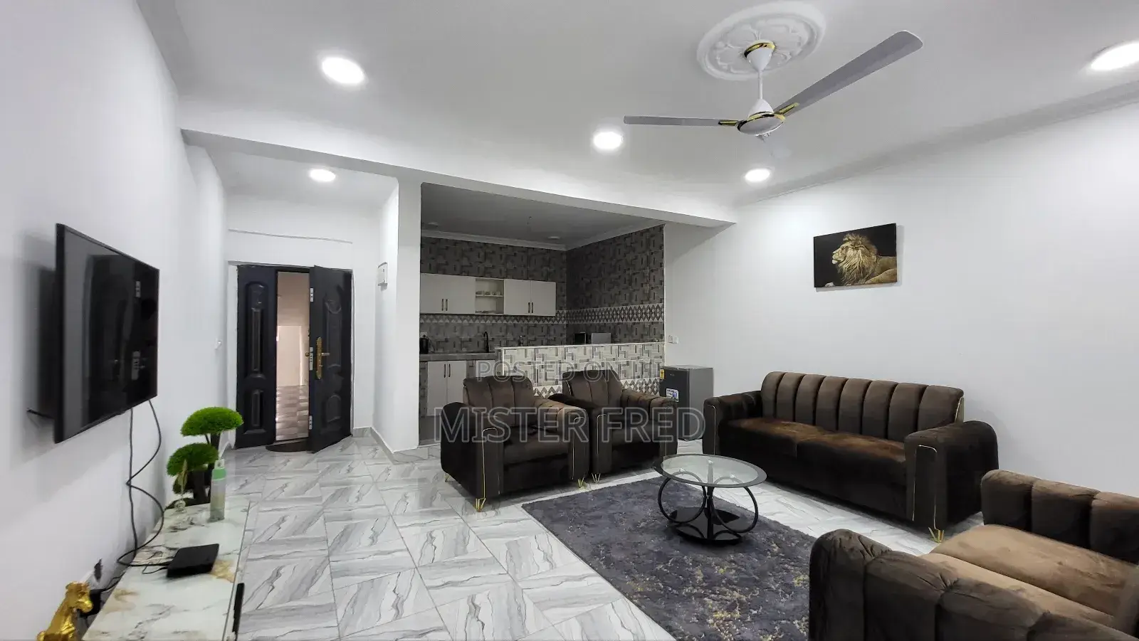 Furnished 1bdrm Apartment in Old Barrier, Weija for rent in Weija