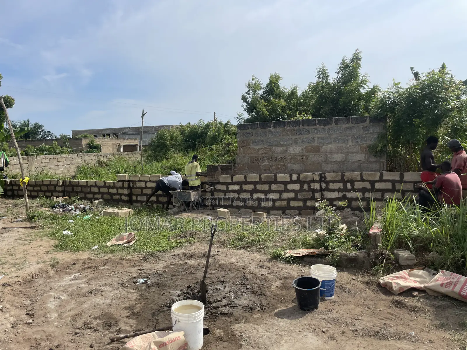 Fenced Land For Sale At Ashalaja in Amasaman