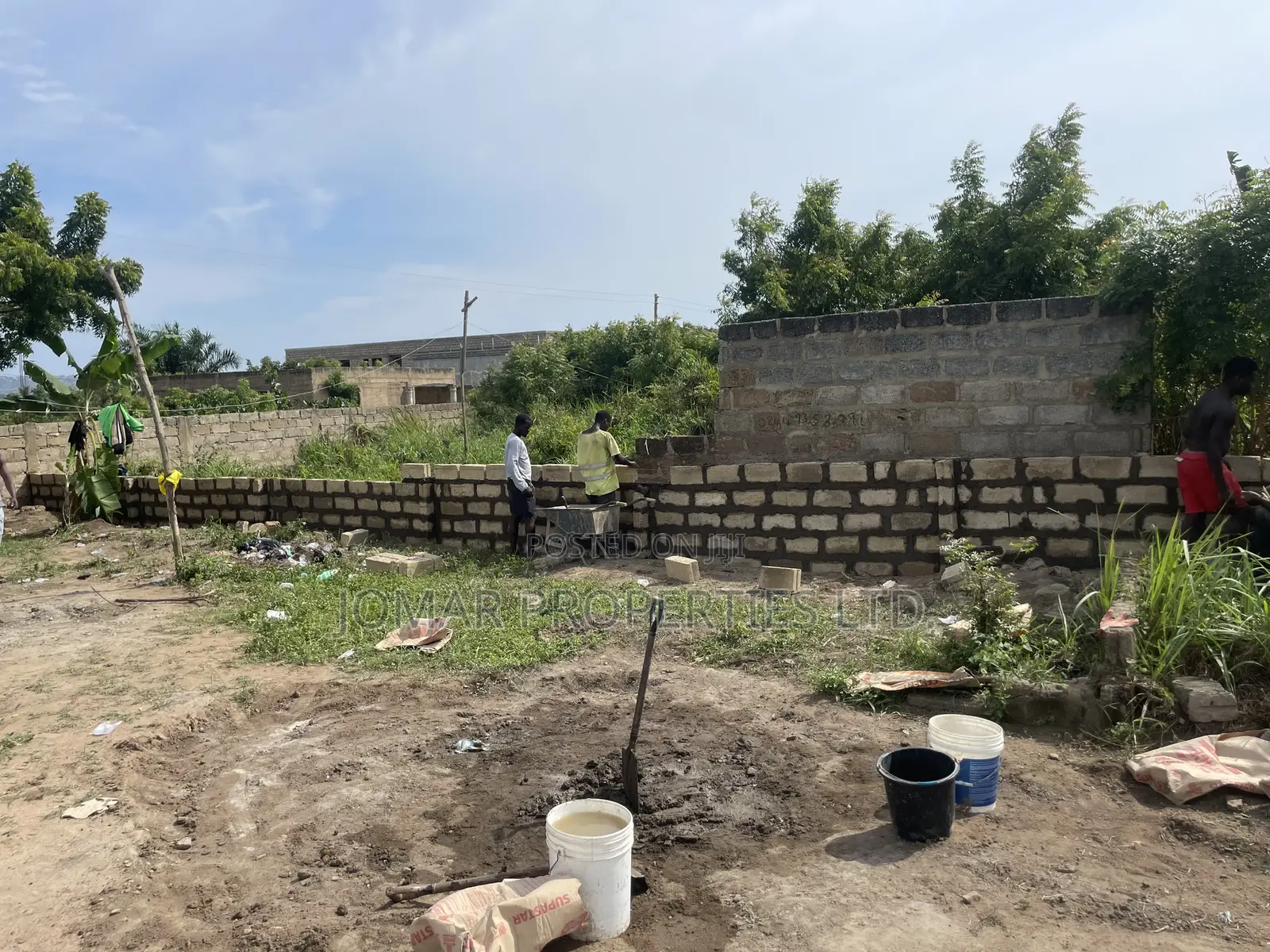 Fenced Land For Sale At Ashalaja in Amasaman