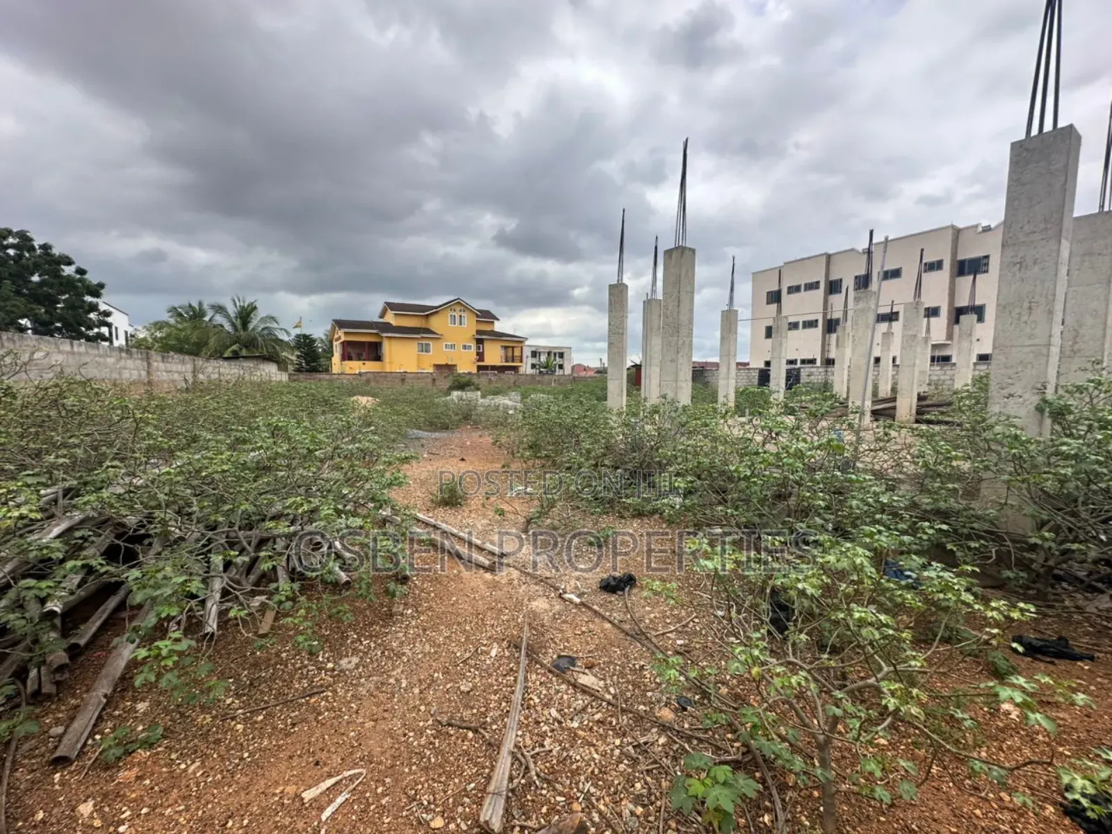 2 Half Plots of Titled Land for Sale at Spintex in Spintex