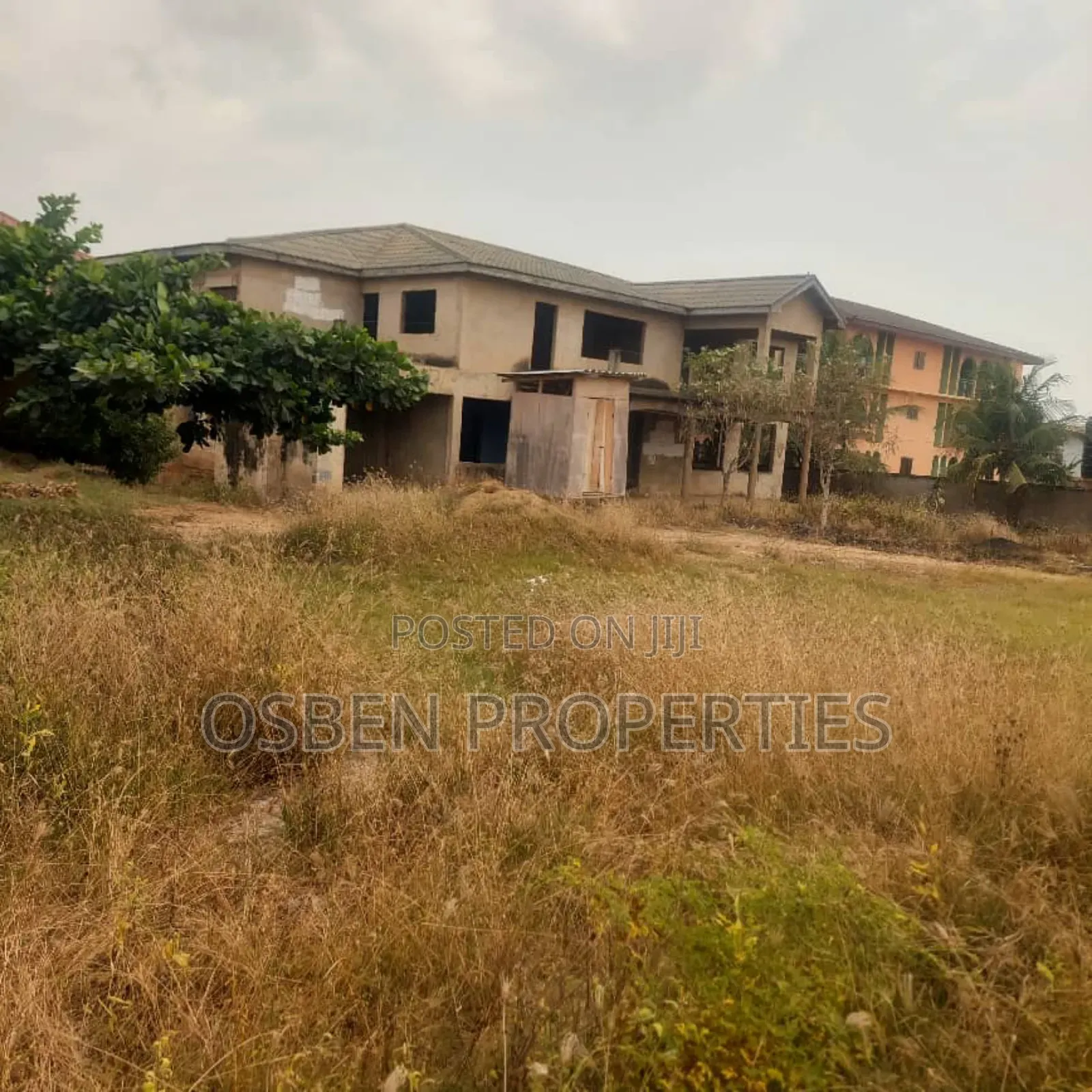 2 Plots of Titled Land With 7 Bedrooms Uncomplicated House for Sale in Spintex