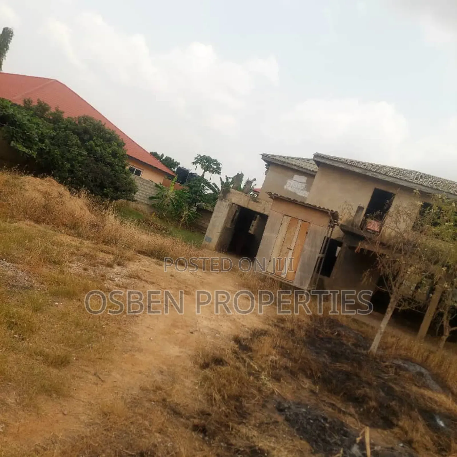 2 Plots of Titled Land With 7 Bedrooms Uncomplicated House for Sale in Spintex