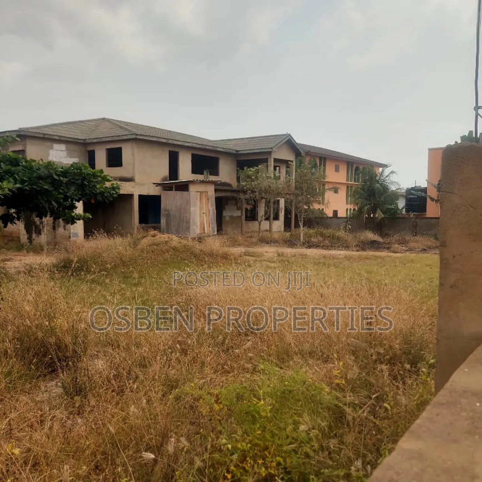 2 Plots of Titled Land With 7 Bedrooms Uncomplicated House for Sale in Spintex