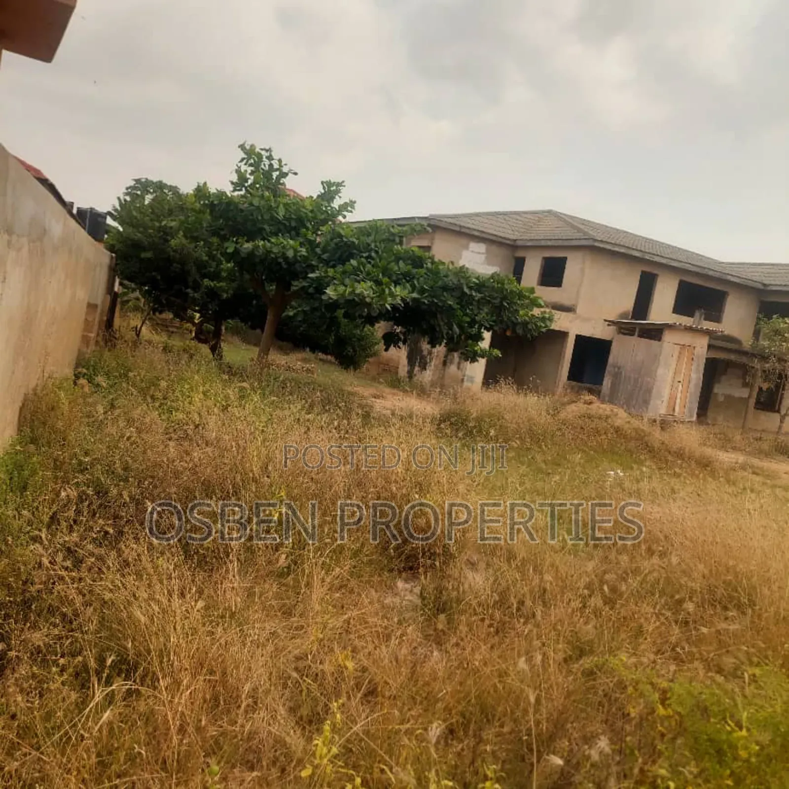 2 Plots of Titled Land With 7 Bedrooms Uncomplicated House for Sale in Spintex