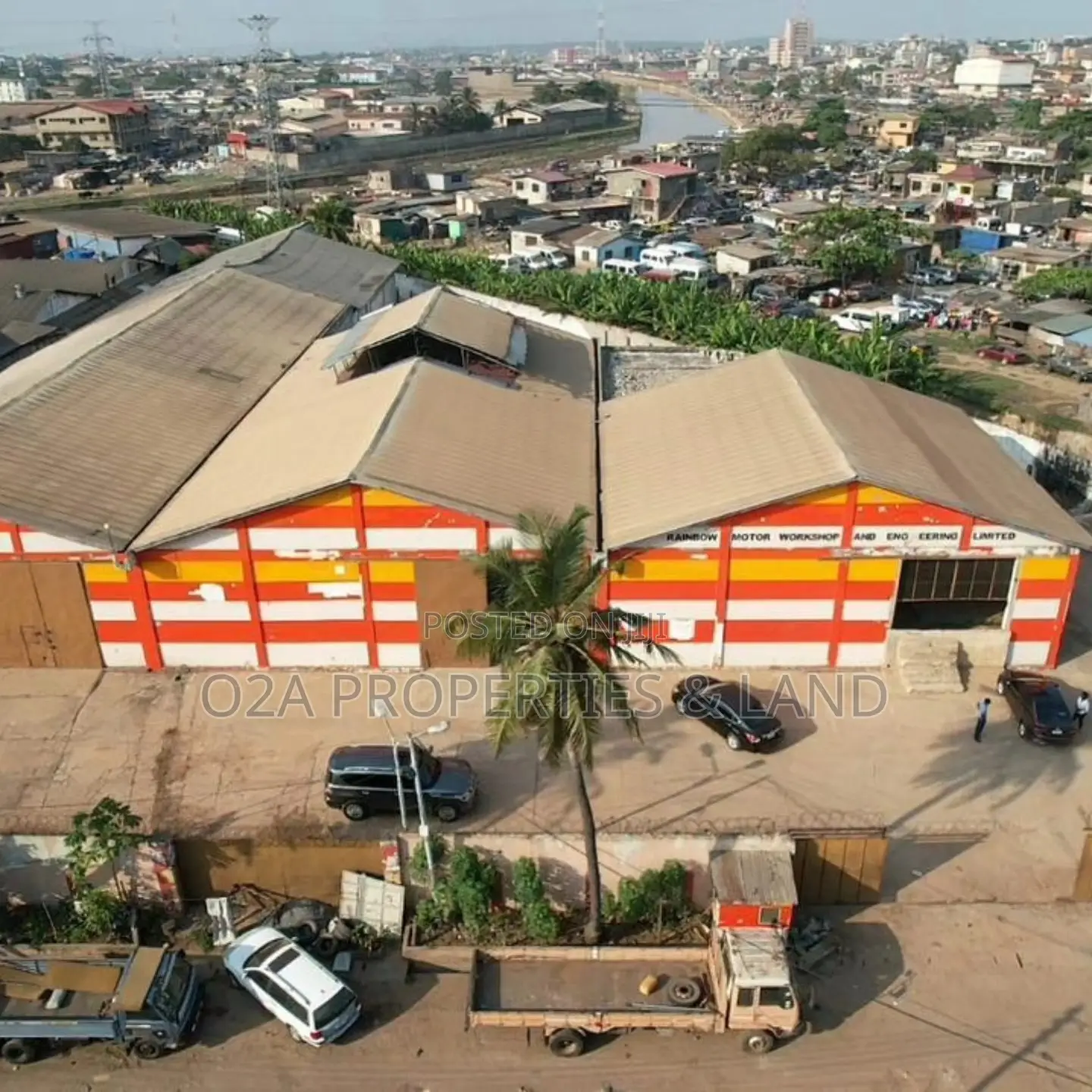 Executive Warehouse on 1.14 Acres for Sale at Graphic Road in Accra Metropolitan