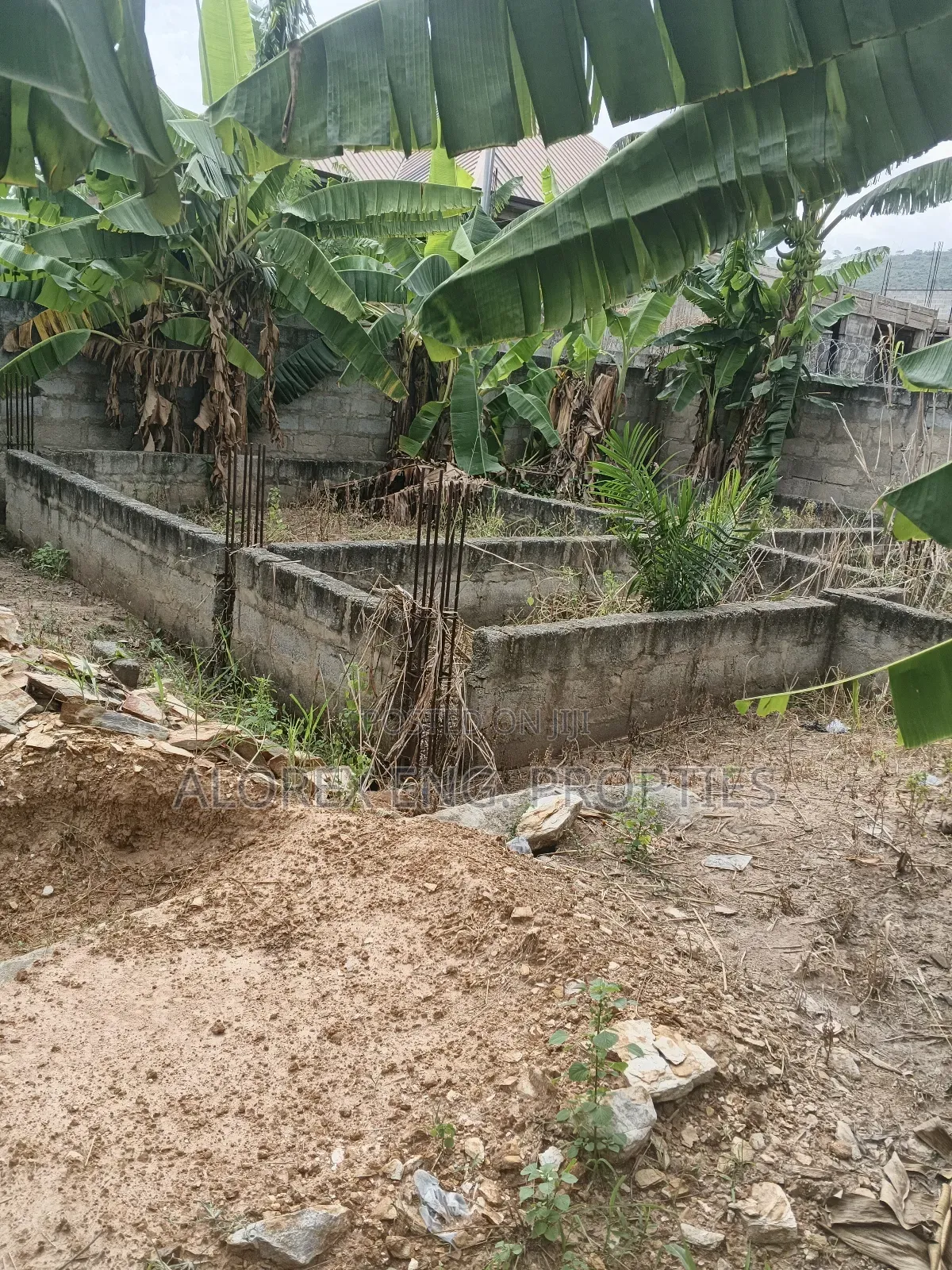 A Plot of Land With Footing for Sale at Oyarifa Teiman in Oyarifa