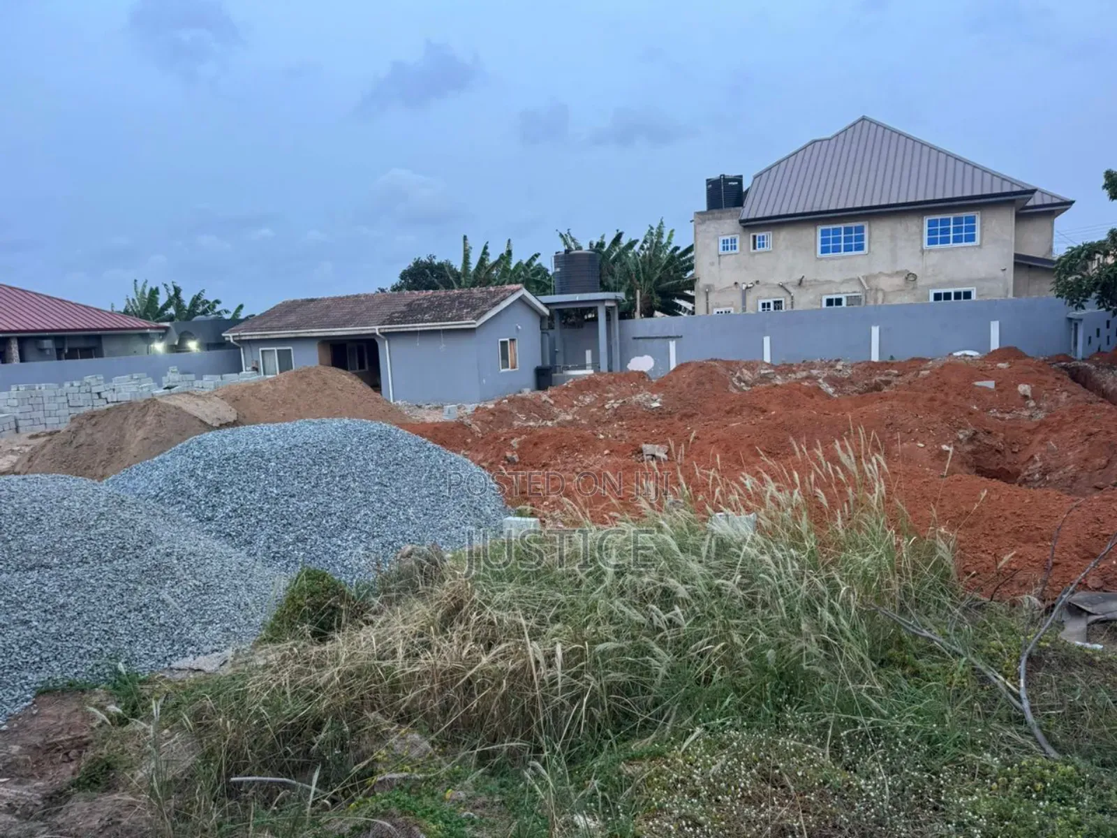 100 by 100 Walled Land for Sale Achimota in Mile 7