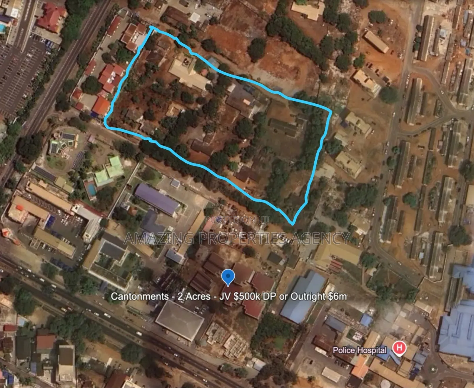 Cantonments. 
{ Bare Land } in US Embassy Area