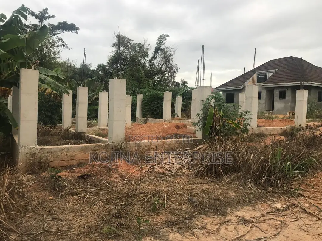 Prime Land With Ongoing Structure For Sale At Apire – Darko in Kumasi Metropolitan
