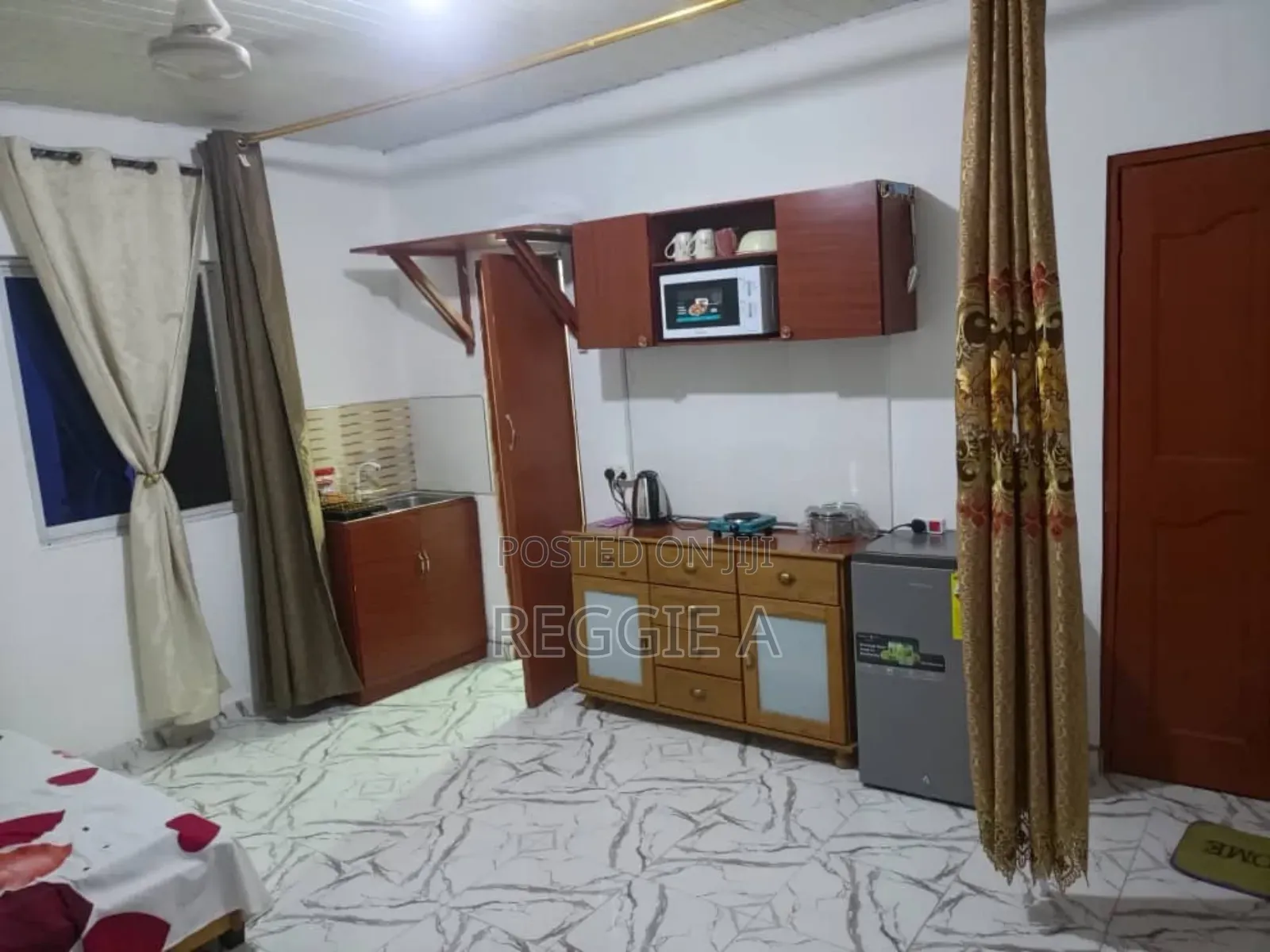 Furnished Studio Apartment in House Of Blessing, Radio Gold Area in Radio Gold Area