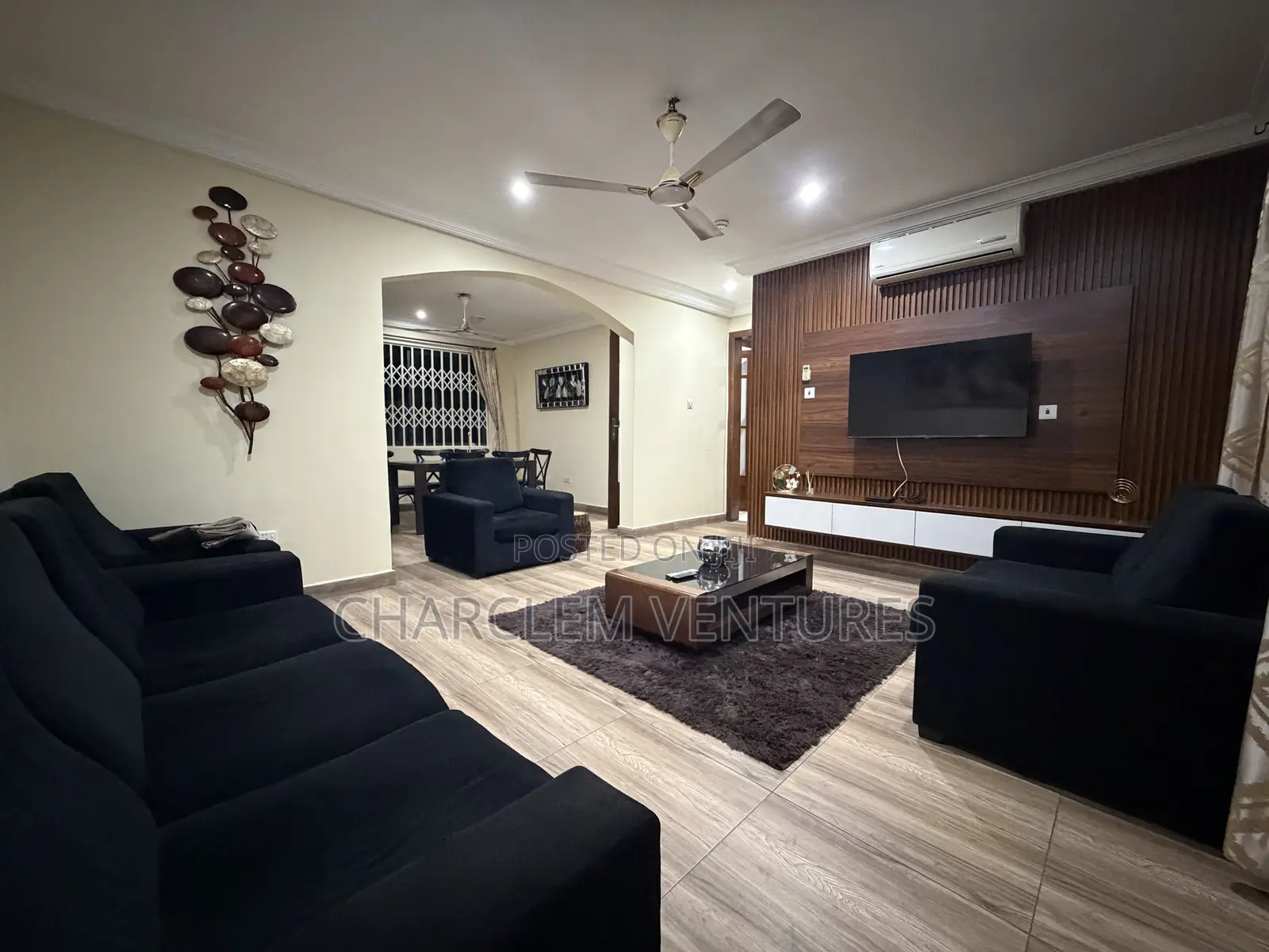 Furnished 3bdrm Apartment in Charclem Ventures, East Legon for rent in East Legon