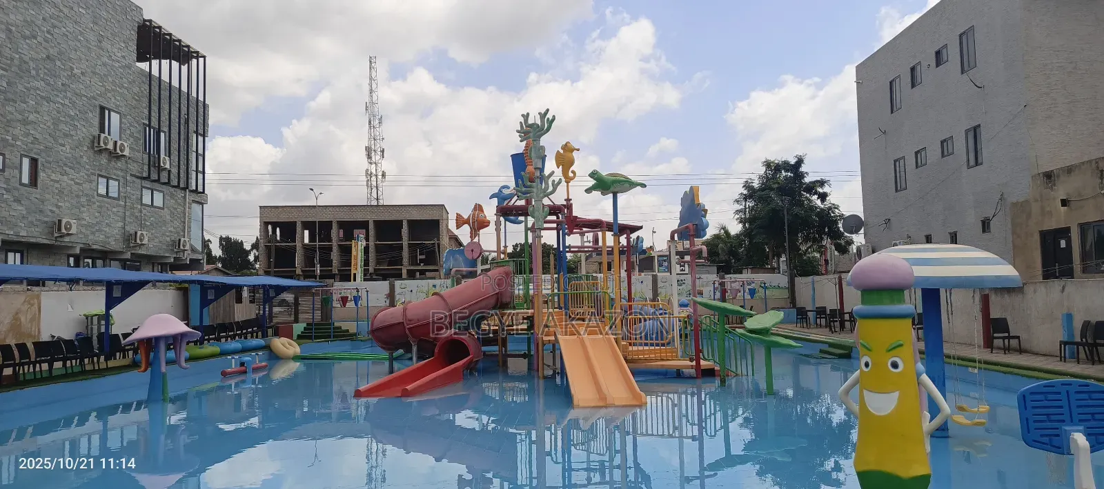 Water Park And Recreational Center in Ghana Flag