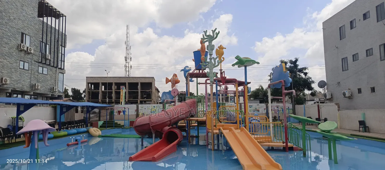 Water Park And Recreational Center in Ghana Flag