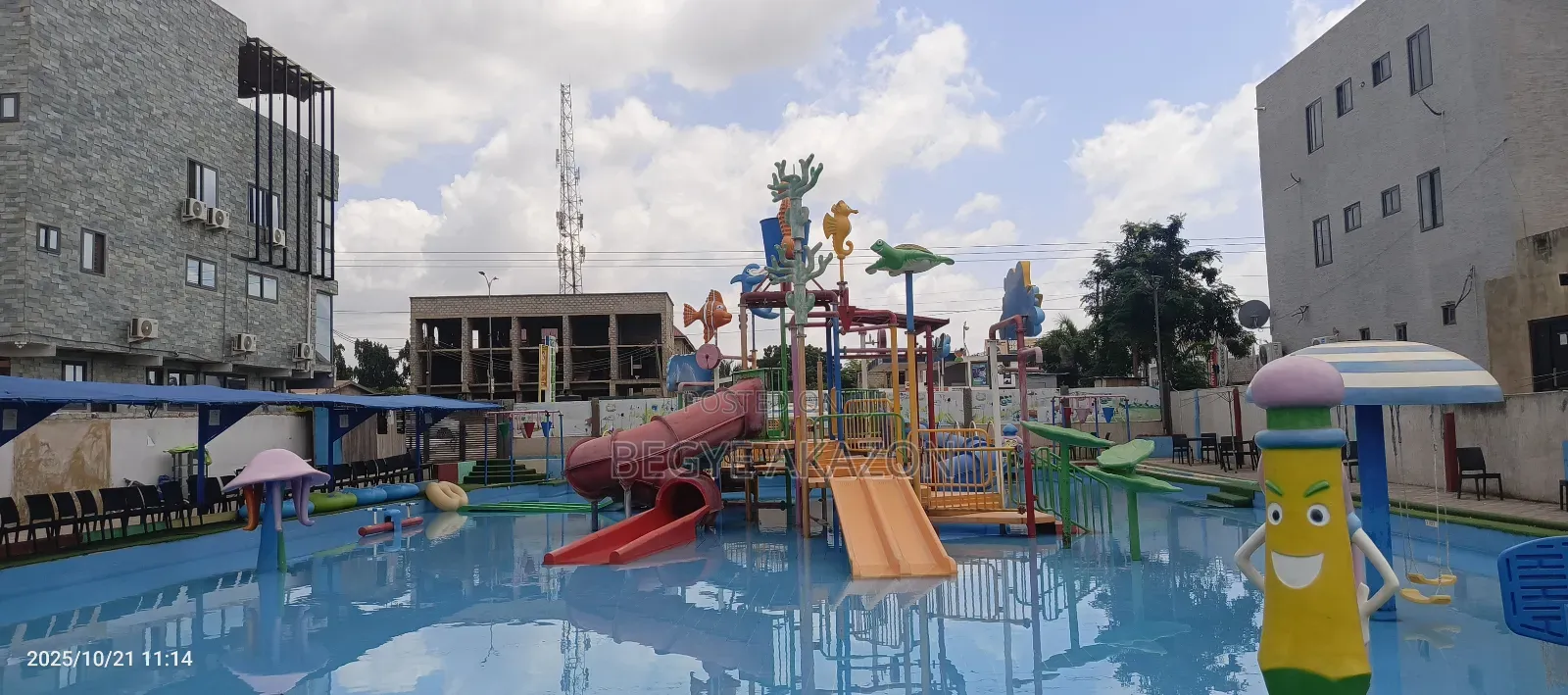 Water Park And Recreational Center in Ghana Flag