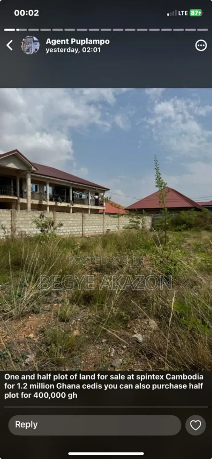2 Plots of Land for Sale at East Legon in Police Station