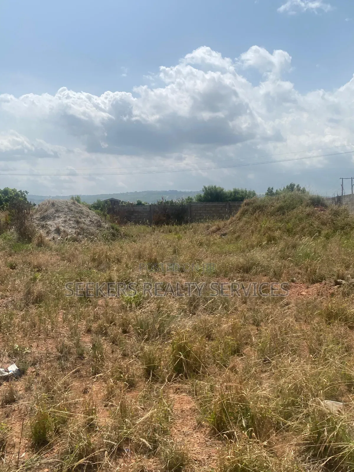 Roadside Land Walled and Gated 3 Plots of Land in Pentecost