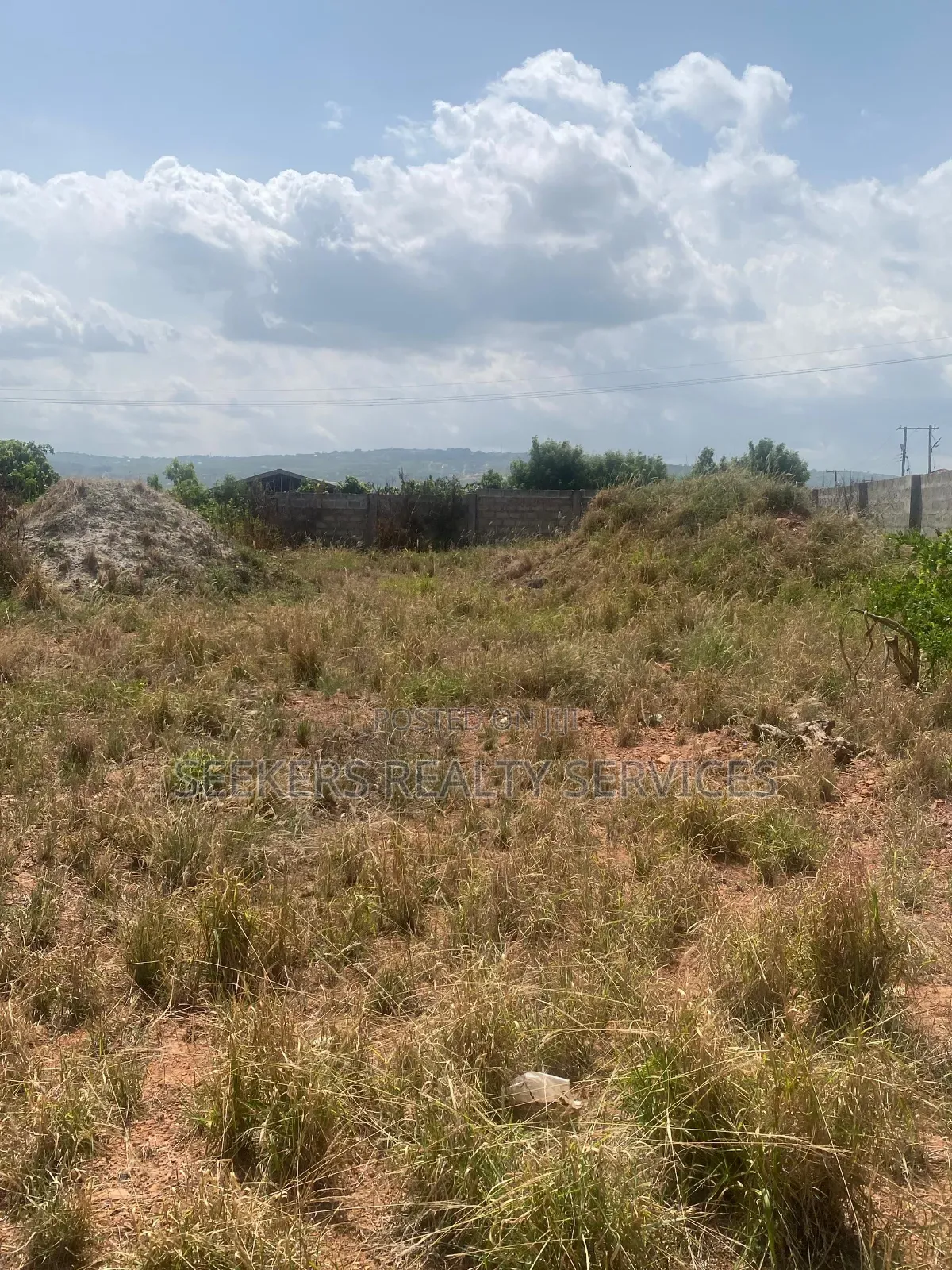 Roadside Land Walled and Gated 3 Plots of Land in Pentecost