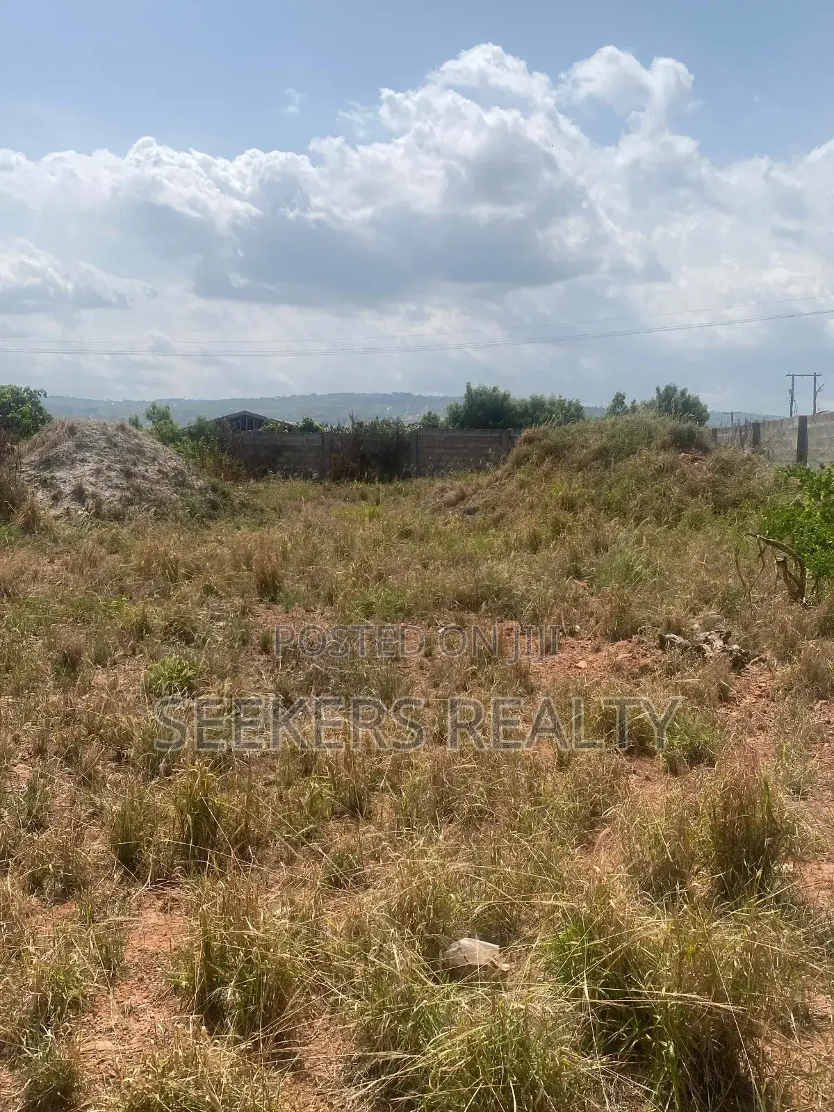Roadside Land Walled and Gated 3 Plots of Land in Pentecost