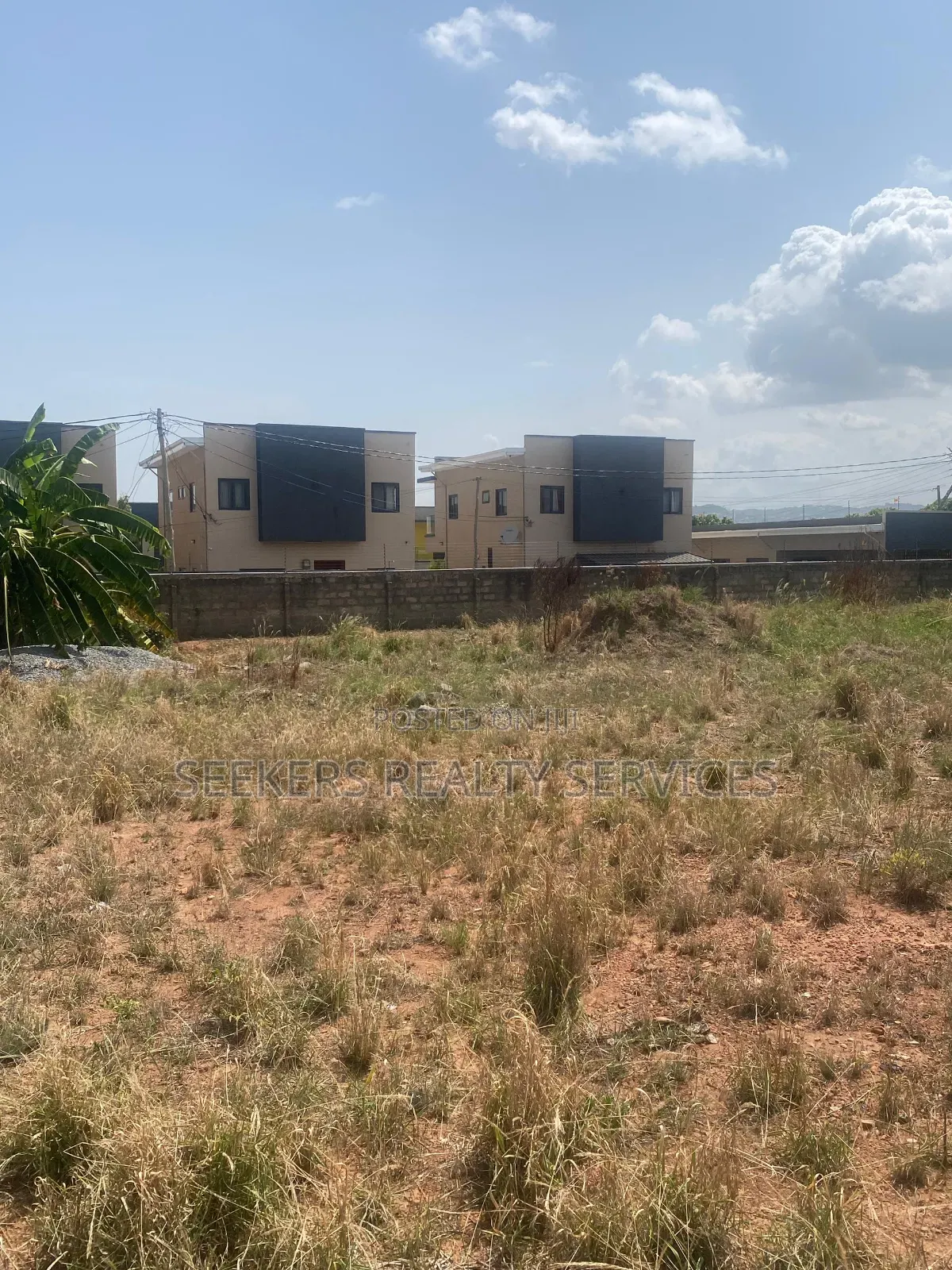 Roadside Land Walled and Gated 3 Plots of Land in Pentecost