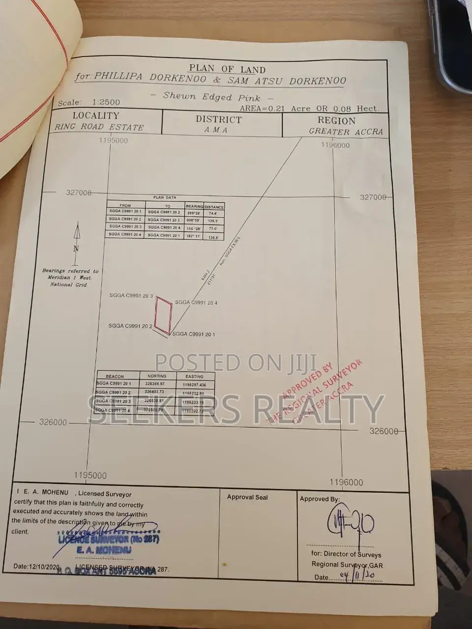 Land for Sale – Prime Location at Ringway Estate Osu in Danquah Circle
