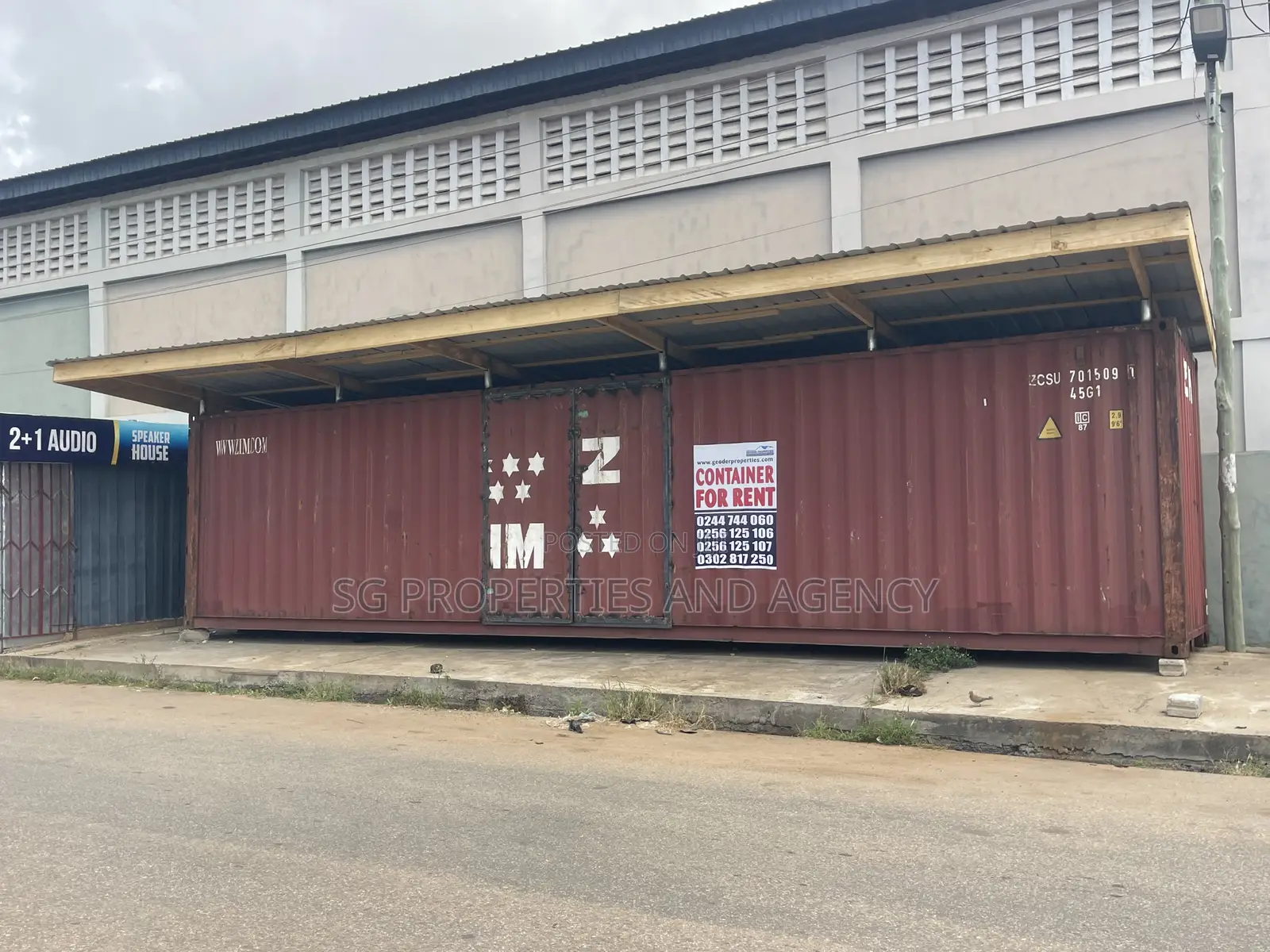 Spacious Container for Rent at Batsonaa Total Spintex in Baatsona Total