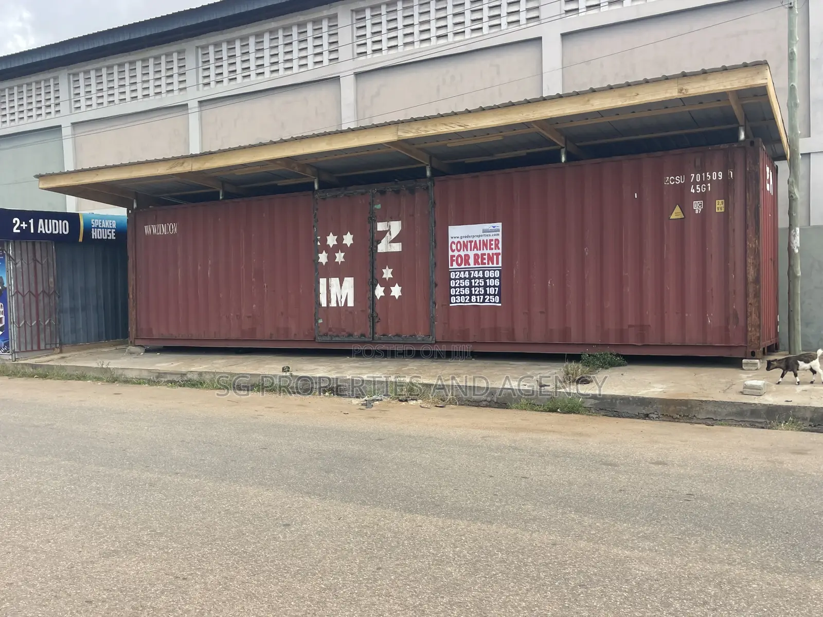 Spacious Container for Rent at Batsonaa Total Spintex in Baatsona Total
