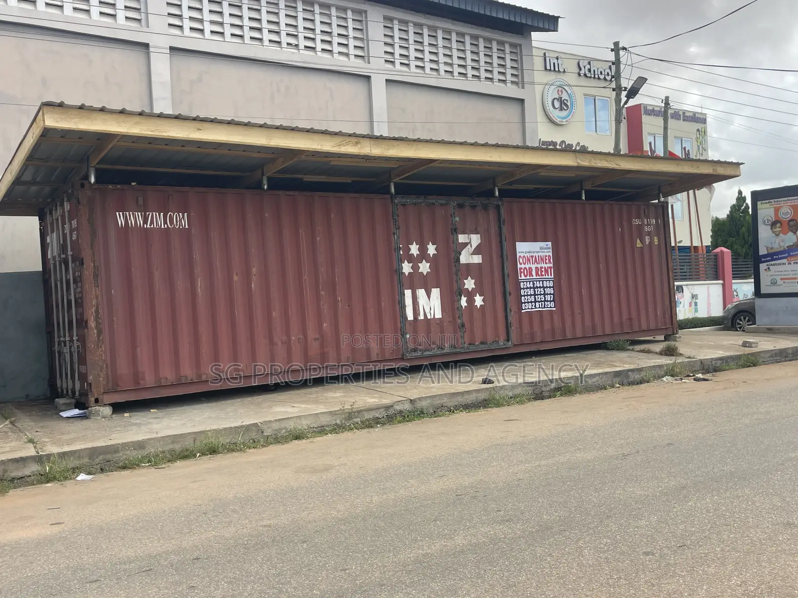 Spacious Container for Rent at Batsonaa Total Spintex in Baatsona Total