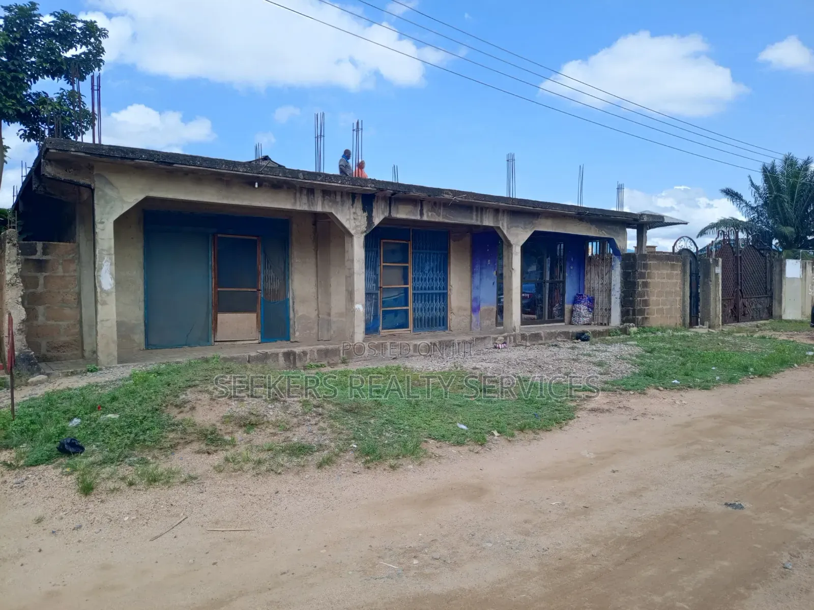 Church Plus 3 Shops on 1 Plot at Abease , Amasaman, Accra in Amasaman