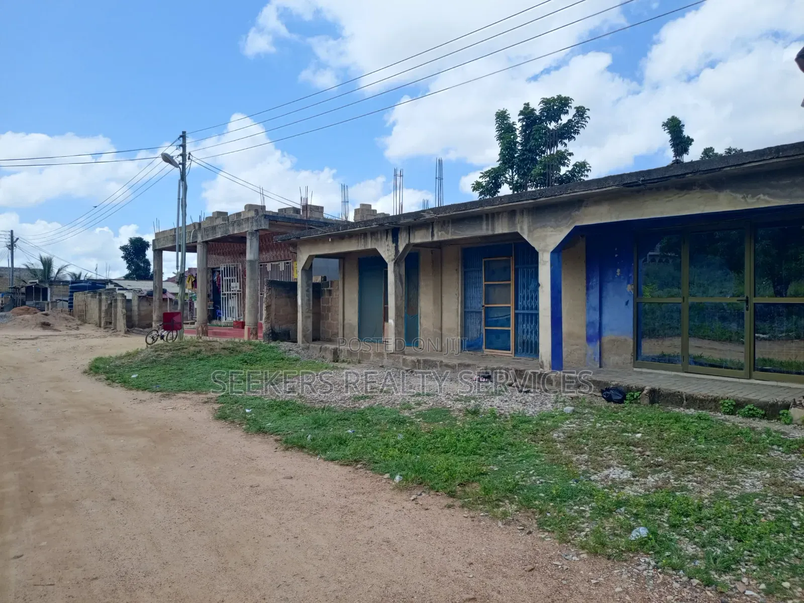 Church Plus 3 Shops on 1 Plot at Abease , Amasaman, Accra in Amasaman