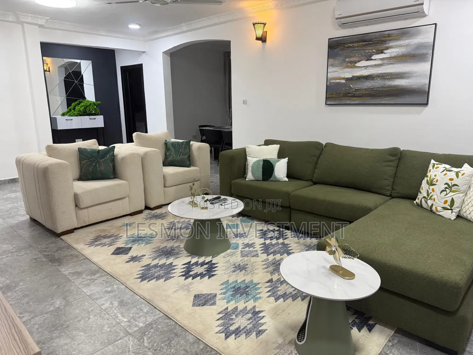 Furnished 2bdrm Apartment in Lesmon Investment, Papaye for rent in Papaye