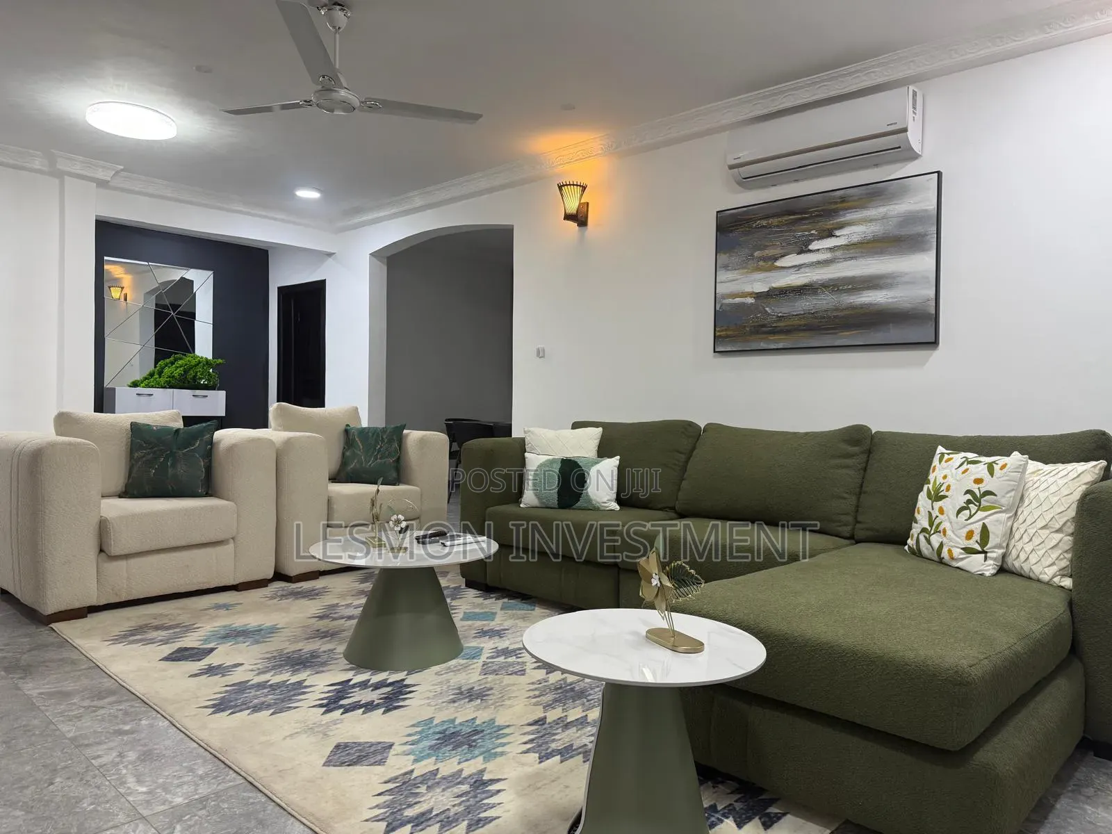 Furnished 2bdrm Apartment in Lesmon Investment, Papaye for rent in Papaye