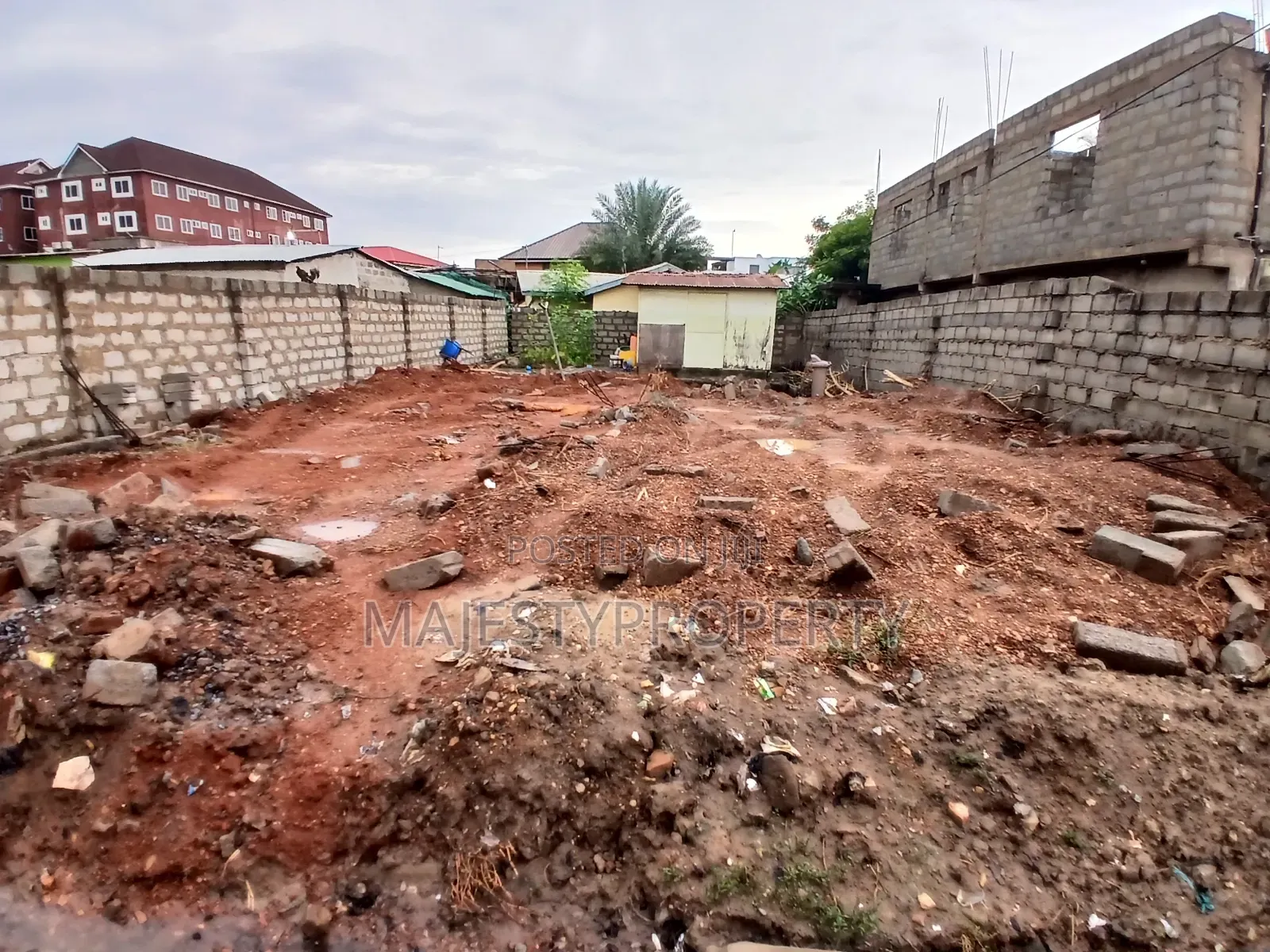 Sqm325 Half Plot of Land 50×70 for Sale at Lashibi in Lashibi