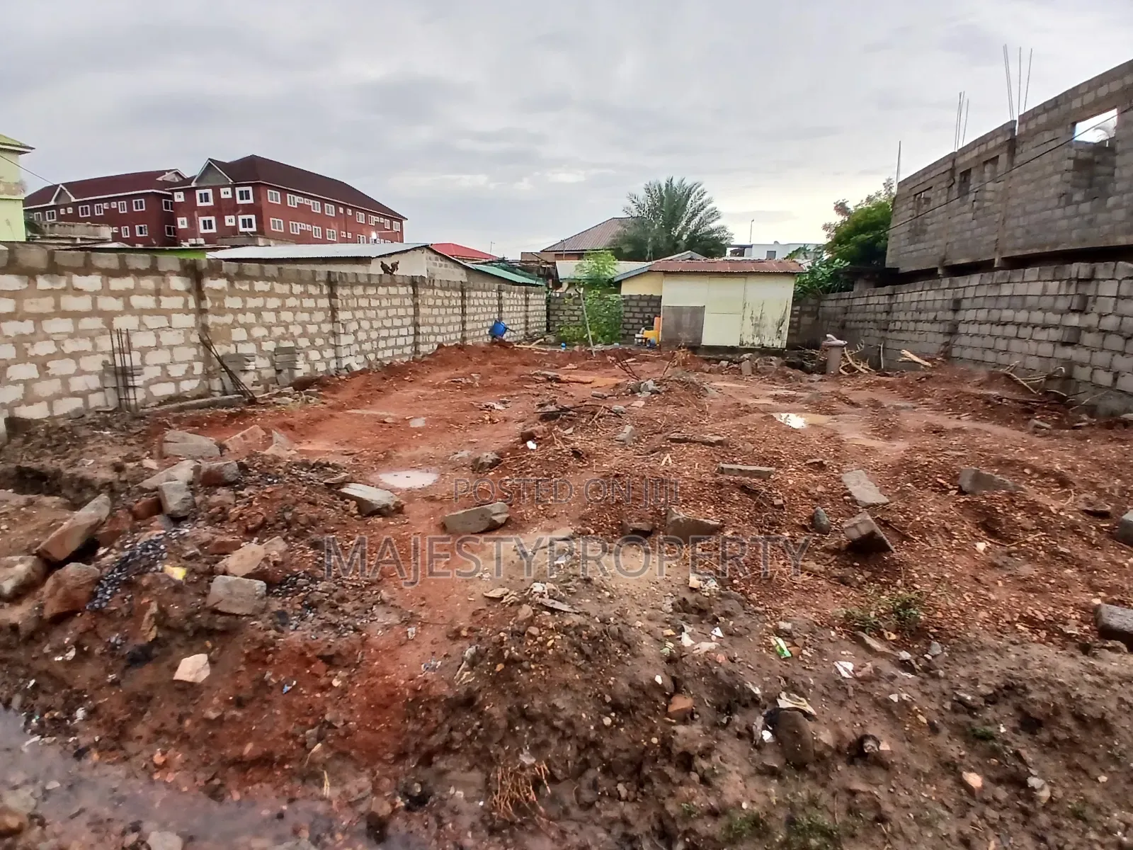 Sqm325 Half Plot of Land 50×70 for Sale at Lashibi in Lashibi