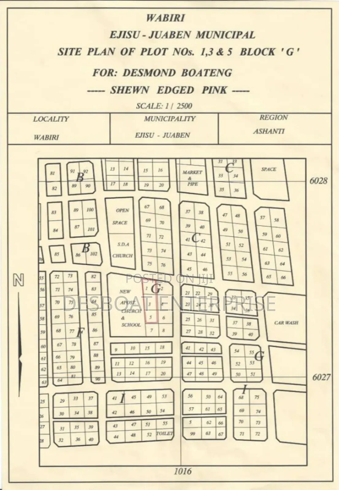 Full Plot of Land for Sale in Ejisu-Juaben Municipal