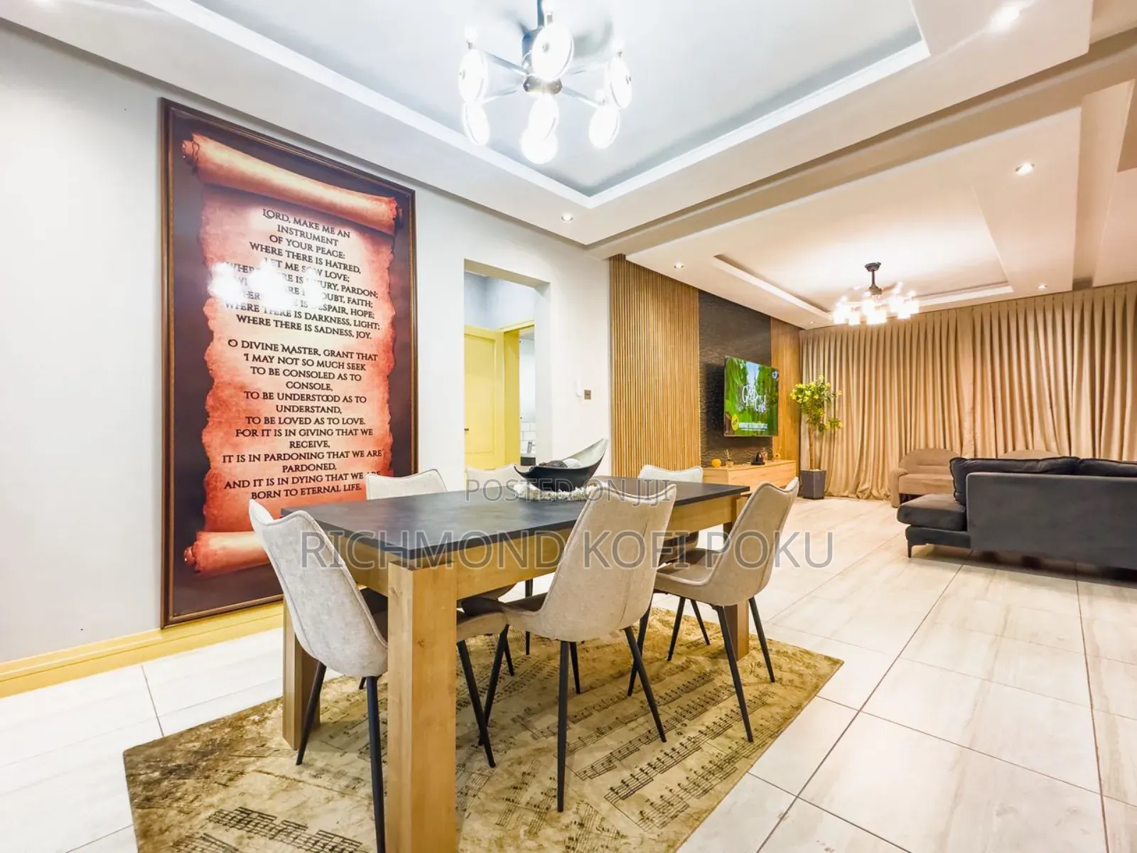 Furnished 4bdrm House in Kofis Realty, Papaye for rent in Papaye