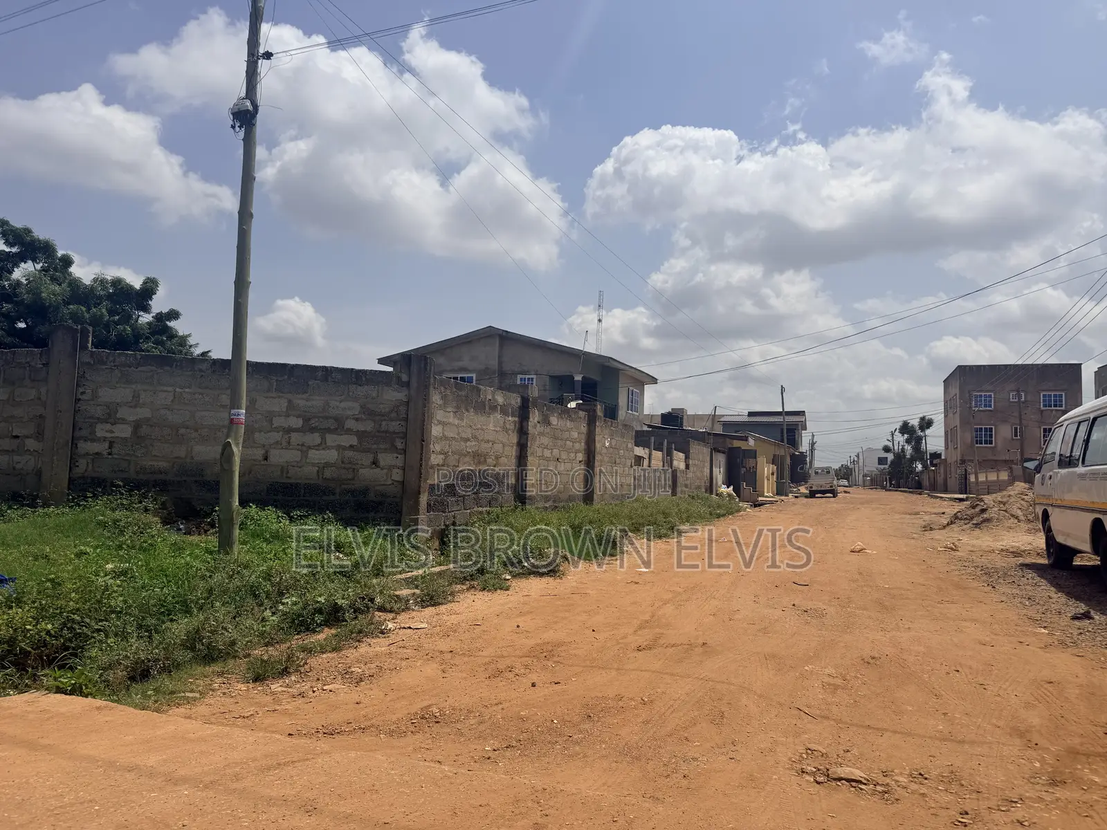 One and Half Plots of Land for Sale Just One Plot Away From Roadside in Nmai-Dzorn